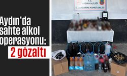 Aydın’da sahte alkol operasyonu: 2 gözaltı