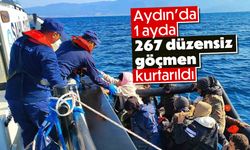 Aydın’da 1 ayda 267 düzensiz göçmen kurtarıldı