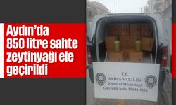 Aydın'da 850 litre sahte zeytinyağı ele geçirildi