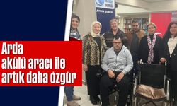 Arda, akülü aracı ile artık daha özgür