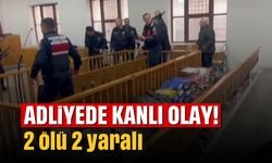 Adliye'de kanlı olay: 2 ölü, 2 yaralı