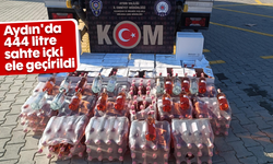 Aydın'da 444 litre sahte içki ele geçirildi