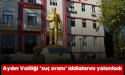 Aydın Valiliği 'suç oranı' iddialarını yalanladı