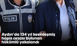 Aydın'da 134 yıl kesinleşmiş hapis cezası bulunan hükümlü yakalandı