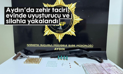 Aydın'da zehir taciri evinde uyuşturucu ve silahla yakalandı