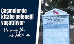 Çeşmelerde kitabe geleneği yaşatılıyor