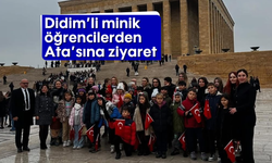 Didim'li minik öğrencilerden Ata'sına ziyaret