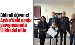 Didimli öğrenci Aydın’daki proje yarışmasında il ikincisi oldu