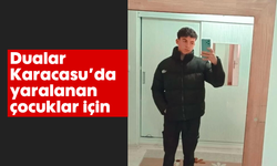 Dualar Karacasu'da yaralanan çocuklar için