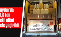 Aydın'da 1,6 ton etil alkol geçirildi