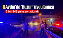 Aydın'da ‘Huzur’ uygulaması: 3 bin 548 şahıs sorgulandı