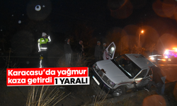 Karacasu'da yağmur kaza getirdi: 1 yaralı