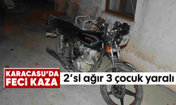 Karacasu'da feci kaza: 2’si ağır 3 çocuk yaralı