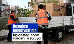 Kuşadası Belediyesi’nin kış desteği soba yardımı ile sürüyor