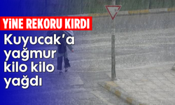 Yine rekoru kırdı: Kuyucak’a yağmur kilo kilo yağdı