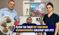 Aydın'da felçli bir hastanın mesanesinden çıkanlar şok etti