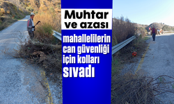 Muhtar ve azası, mahallelilerin can güvenliği için kolları sıvadı