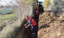 Nazilli’de yağmurlama hattı çalışmaları sürüyor