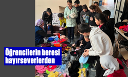 Öğrencilerin beresi, hayırseverlerden