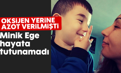 Oksijen yerine azot verilmişti; Minik Ege hayata tutunamadı