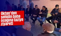 Ökten'den şehidin baba ocağına taziye ziyareti