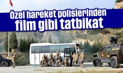 Özel hareket polislerinden film gibi tatbikat