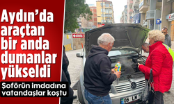 Aydın'da araçtan bir anda dumanlar yükseldi: Şoförün imdadına vatandaşlar koştu