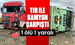 Tır ile kamyon çarpıştı: 1 ölü, 1 yaralı