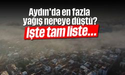 Aydın’da en fazla yağış nereye düştü?