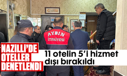 Nazilli’de oteller denetlendi: 11 otelin 5’i hizmet dışı bırakıldı