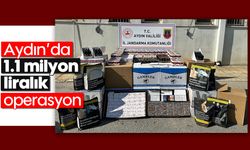 Aydın’da 1.1 milyon liralık operasyon