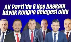 AK Parti'de 6 ilçe başkanı, büyük kongre delegesi oldu