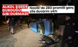 Alkol şişede durduğu gibi durmadı: Nazilli’de 280 promilli genç site duvarını yıktı