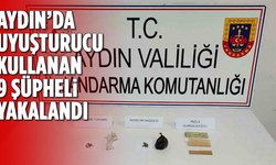 Aydın'da uyuşturucu kullanan 9 şüpheli yakalandı