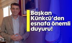 Başkan Künkcü'den esnafa önemli duyuru!