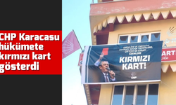 CHP Karacasu, hükümete kırmızı kart gösterdi