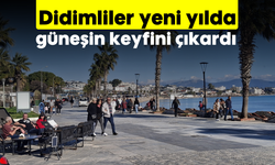 Didimliler yeni yılda güneşin keyfini çıkardı