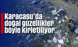 Karacasu'da doğal güzellikler böyle kirletiliyor