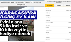 Karacasu'da ilginç ev ilanı: Evini alana 5 kilo incir ve 10 kilo zeytin hediye edecek