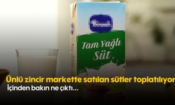 Ünlü zincir markette satılan sütler toplatılıyor: İçinden bakın ne çıktı...