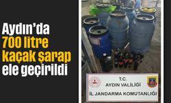 Aydın’da 700 litre kaçak şarap ele geçirildi