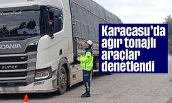 Karacasu’da ağır tonajlı araçlar denetlendi