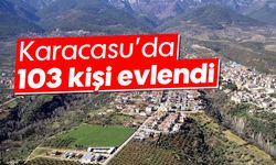 Karacasu'da 103 kişi evlendi