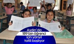 Aydın'da 189 bin öğrenci için yarıyıl tatili başlıyor