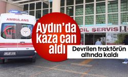 Aydın'da kaza can aldı: Devrilen traktörün altında kaldı