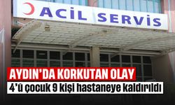 Aydın'da korkutan olay: 4'ü çocuk 9 kişi hastanelik oldu