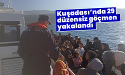 Kuşadası’nda 29 düzensiz göçmen yakalandı