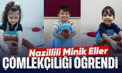 Nazillili Minik Eller, çömlekçiliği öğrendi