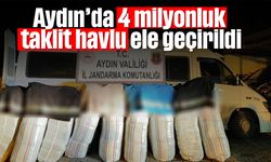 Aydın'da 4 milyonluk taklit havlu ele geçirildi