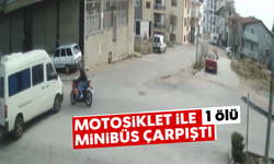 Motosiklet ile minibüs çarpıştı: 1 ölü